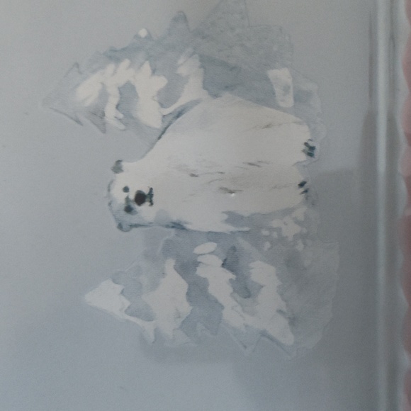 Pflatzgraff trivet cheese plate ceramic Christmas polar bear - Picture 4 of 8